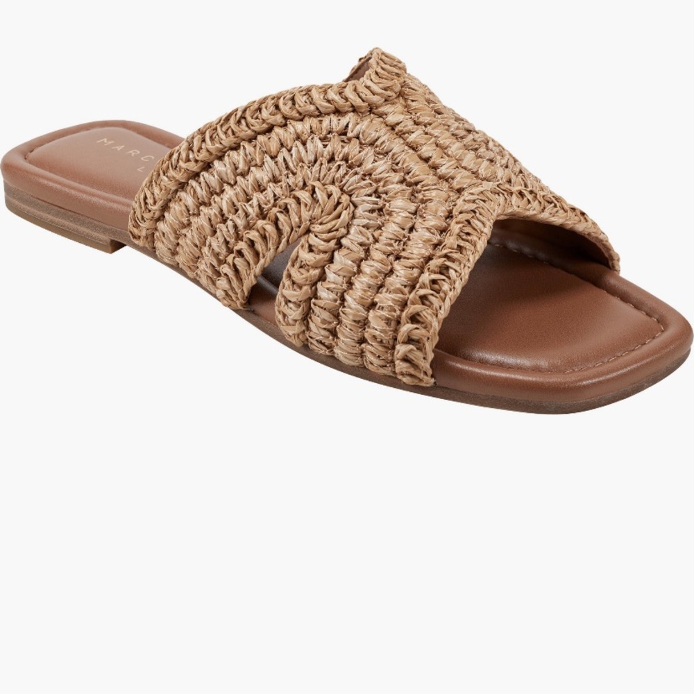 Marc Fisher Narda Raffia Slide Sandal